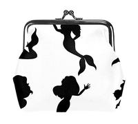 Monedero con hebilla de flor de gallo de animales retro, bolsa de mano con hebilla, bolsa de mano con cierre de beso, monedero con cierre floral para mujeres y niñas, Multicolor 06, Talla única, Organizador de bolsas