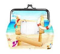 Monedero con Hebilla pequeña Lifebouy Beach Sea Vocation Pouch Kiss-Lock Broche Cambio Monedero Carteras