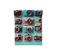 Monedero con impresión de colección de cámara retro, organizador de monedas, soporte de cambio, cartera de viaje pequeña, para monedas, cambio, auriculares, Colección de cámara retro cool, One Size,
