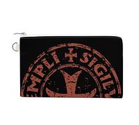 Monedero con símbolo de sello templario de caballeros templarios, bolsa de cambio, bolsa divertida para teléfono celular, mini cartera, monedero pequeño para llaves para mujeres y hombres