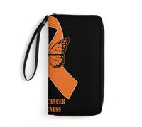 Monedero Concientización sobre El Cáncer De Riñón Carteras Tarjeteros Impreso Billetera Bolsa Encantador Billetera De Cuero para Niña, Madre, Profesor