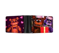 Monedero de 3 piezas FNAF, monedero de juego de cinco noches para tarjetas de crédito, identificación, llaves, auriculares, lápiz labial, cartera corta de dibujos animados, 1pcs-type 4, 22x9.5x2.5cm,