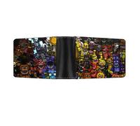 Monedero de 3 piezas FNAF, monedero de juego de cinco noches para tarjetas de crédito, identificación, llaves, auriculares, lápiz labial, cartera corta de dibujos animados, 1pcs-type 5, 22x9.5x2.5cm,