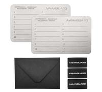 Monedero de Acero AWANGUARD Crypto - 2x24 SEED Phrase Placas de Acero Inoxidable, Crypto Wallet. Almacenamiento de Frases de Recuperación. Monedero de Criptomonedas, Almacenamiento de Frases Semilla