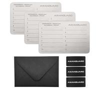 Monedero de Acero AWANGUARD Crypto - 3x24 SEED Phrase Placas de Acero Inoxidable, Crypto Wallet. Almacenamiento de Frases de Recuperación. Monedero de Criptomonedas, Almacenamiento de Frases Semilla