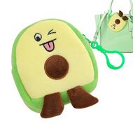 Monedero de Aguacate de Dibujos Animados - Cartera de Felpa, minies portamonedas | Monedero Lindo con Forma de Fruta, Moneda con Forma de Fruta Blanda, Bolsa pequeña de Felpa de Aguacate,