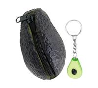 Monedero de Aguacate, Llavero de Frutas Mini y Divertido, Monedero Pequeño Marrón, Cinturón de Dinero