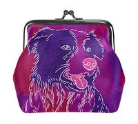 Monedero de animales de granja, pato, perro, pollo, cerdo, vaca, azul, con hebilla, bolsa de embrague, monedero con cierre floral, carteras para mujeres y niñas, Multicolor 04, Talla única,