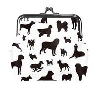Monedero de animales de granja, pato, perro, pollo, cerdo, vaca, azul, con hebilla, bolsa de embrague, monedero con cierre floral, carteras para mujeres y niñas, Multicolor 15, Talla única,