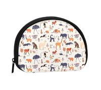 Monedero de animales sudamericanos, bonito monedero pequeño para mujer, pequeño monedero