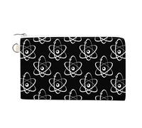 Monedero de átomos y moléculas para cambio, bolsa divertida para teléfono celular, mini cartera, monedero, pequeño soporte para llaves para mujeres y hombres