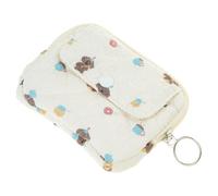 Monedero de cambio floral, monedero, monedero, pequeño almacenamiento, acolchado, lápiz labial, moneda, pequeña bolsa de almacenamiento, bonita cartera acolchada de dibujos animados, Elefante bebé con