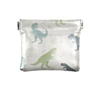 Monedero de cuero impermeable para mujer, accesorios de viaje para niñas y mujeres, dinosaurios grunge, Varios colores, 1 size, Moderno / Equipada