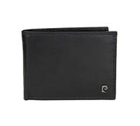 Monedero de cuero para hombre, tarjetas de crédito, tarjetero color negro