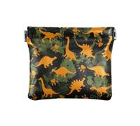 Monedero de cuero para mujer, bonito tarjetero para mujeres, niños y niñas, bonito patrón de dinosaurios, Varios colores, 1 size, Moderno / Equipada
