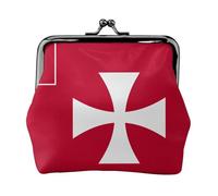 Monedero de cuero para mujer, diseño de bandera de las islas Wallis y Futuna, monedero pequeño con cierre de beso, mini tarjetero para llaves, lápiz labial, bonito bolso de cambio para viajes