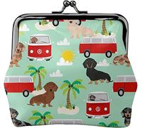 Monedero de Cuero para Mujer Shannon On Dogs Rock, Bolsa de Cambio pequeña con Cierre de Broche Kis