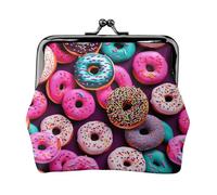 Monedero de dona, pequeño kit de viaje, bolsa de almacenamiento para escapadas de fin de semana y viajes de negocios, Black, Talla única, Bolsa para monedas