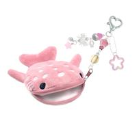 Monedero de felpa con forma de ballena para niños con cierre de cremallera, llavero de tela suave para la escuela y viajes, cartera de felpa para niños, a, Mass Beauty