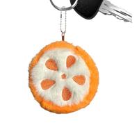 Monedero de felpa con forma de fruta, con soporte de dibujos animados, cartera pequeña resistente al desgaste con diseño de frutas, colgante de bolsa de felpa, multifuncional, se adapta a lápiz labial