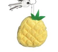 Monedero de felpa con forma de fruta, monedero pequeño y , colgante de bolsa de felpa, resistente al desgaste, multifuncional, a la moda, se adapta a tarjetas, llaves, piña, Refer to ,