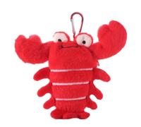 Monedero de felpa de langosta, monedero de animales del océano, mini bolsa de almacenamiento, colgante de bolsa de animales de simulación, cartera de dinero portátil, Red, Bonito