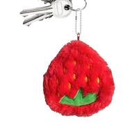 Monedero de Felpa - Monedero pequeño con diseño de Frutas, Colgante de de Felpa, Multifuncional, se Adapta a lápiz Labial, Tarjeta, Fresa, Refer to Description, Unisex