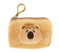 Monedero de felpa para monedas de felpa, bonita cartera con cremalleras, llavero, pequeño monedero, bolsa de cosméticos portátil para mujer, bolsa Capybara, b, Mass Beauty