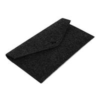 Monedero de fieltro unisex para mujeres y niñas, monedero simple para estuche, tarjeta de cambio de dinero casual, bolsa de soporte, organizador de almacenamiento, gris oscuro, Mass Beauty