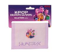 K-POP Demon Hunters - ICONIC - Cartera Billetera con Cabecera, Cartera Billetera, Monedero, Cómoda y Versátil, Resistencia, 12.5x9.5 cm