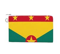 Monedero de lona personalizado con la bandera de Granada, monedero, monedero, bolsa pequeña de maquillaje para hombres y mujeres, 7.5 x 4.6 pulgadas, Estilo:, Talla única, MHXYZHW