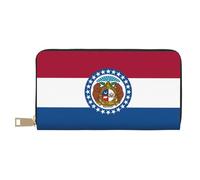Monedero de mano con diseño de bandera del estado de Missouri, moderno y versátil, puede contener teléfonos móviles, monedas, llaves