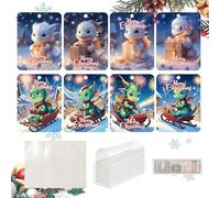 Monedero de Navidad, adorno monedero | Monedero de Navidad en forma de dragón de Santa Claus con bendiciones | Monedero hecho a mano, adorno de árbol festivo, tarjeta de dinero de decoración, c, Se