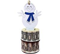 Monedero de Navidad - Cartera de regalo de plata para vacaciones | Soporte de almacenamiento de dinero de vacaciones con 10 agujeros, sobres de plata con temática navideña, soporte de regalo de dinero