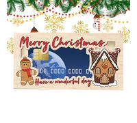 Monedero de Navidad para efectivo,Tarjetas Monedero de Navidad | Titular de Plata Único de Navidad de Madera - Divertido Monedero de 7 x 3,5 Pulgadas para Hombres, Niñas y Niños, sí, Se référer au