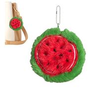 - Monedero de peluche, bolsa de monedas de felpa | Monedero pequeño de peluche de frutas - Monedero pequeño y suave, colgante de bolsillo de peluche, resistente al desgaste, multifuncional, a la moda