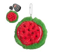 Monedero de peluche con fruta, Monedero, Monedero de peluche con monedero | Colgante de bolso de peluche resistente al desgaste y a la moda, monedero de felpa suave para chia, sandía, Consulte la