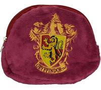 Monedero de peluche con licencia de Harry Potter Gryffindor con logotipo bordado de Gryffindor en la parte delantera y bordado de Gryffindor en la parte posterior, color granate, Granate, Size Height