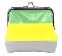 Monedero de piel con diseño de bandera de orgullo lithromantic para mujeres y niñas, Bandera de orgullo lithromantic Identidad sexual, Classic
