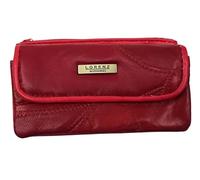 Monedero de piel con diseño de retazos para mujer, Red, Bolsa para monedas