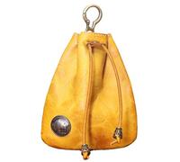 Monedero de Piel de - 1 Pieza Monedero ?e Piel auténtica con cordón, ?e Almacenamiento d?e ?iel d?e Vintage Hecha a Mano, monederos pequeños dé p?iel ?é 3,54 × 0,78 × 4,52 Pulgadas, mo