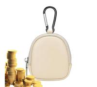 Monedero de Piel, Monedero de Piel - Cartera para el Cambio - Monedero Impermeable para Mujer Hombre, Bolso Monedero, Elegante Estuche para Llaves, Beige, riferimento Alla descrizione, Consulte