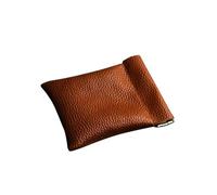 Monedero de piel sintética para hombres y mujeres, color negro y marrón, mini monedero con tarjetero, bolsa de dinero, almacenamiento de monedas pequeñas, 10, 2 unidades