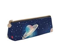 Monedero de PVC con estampado espacial de cielo estrellado, bolsa de dinero, estuche de maquillaje, estuche con cremallera, estuche de papelería para mujeres y hombres, Blanco, One Size, Simple