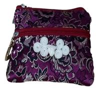Monedero de seda bolsa de seda estilo chino, 2 uds lindo nudo chino dos cremalleras monedero bolsas de embalaje de joyería for pulseras almacenamiento de collares brocado de seda bolsas con cremallera