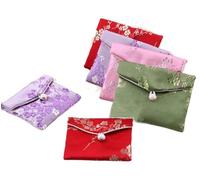 Monedero de seda bolsa de seda estilo chino, Bolsas pequeñas de brocado de seda china for joyería, 10 Uds., 3 tamaños, botón Vintage, pulseras, collar, anillo, pendientes, bolsas de almacenamiento, em