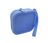 Monedero de silicona - Silicona verde/azul/gris/negro/rosa, 70 g, 1 unidad, cremallera suave, ligero | Perfecto para bolsas de viaje, cambio, tarjetas, cosméticos, auriculares, llaves, bolsillos