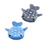 Monedero De Tiburón De 2 Uds, Monedero Pequeño De Felpa Lindo, Bolso Pequeño De Tiburón De Dibujos Animados para Niños, Monedero Interesante, Bolsa De Almacenamiento De Artículos Pequeños