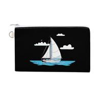 Monedero de velero, bonito bolso de mano con cremallera