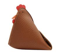 Monedero Gallo: Gancho para prevención pérdidas, contenedor fichas en | miniatura, bolsillo compacto con cremallera para llaves auriculares, organizador cambio cuero sintético | Cartera pequeña en